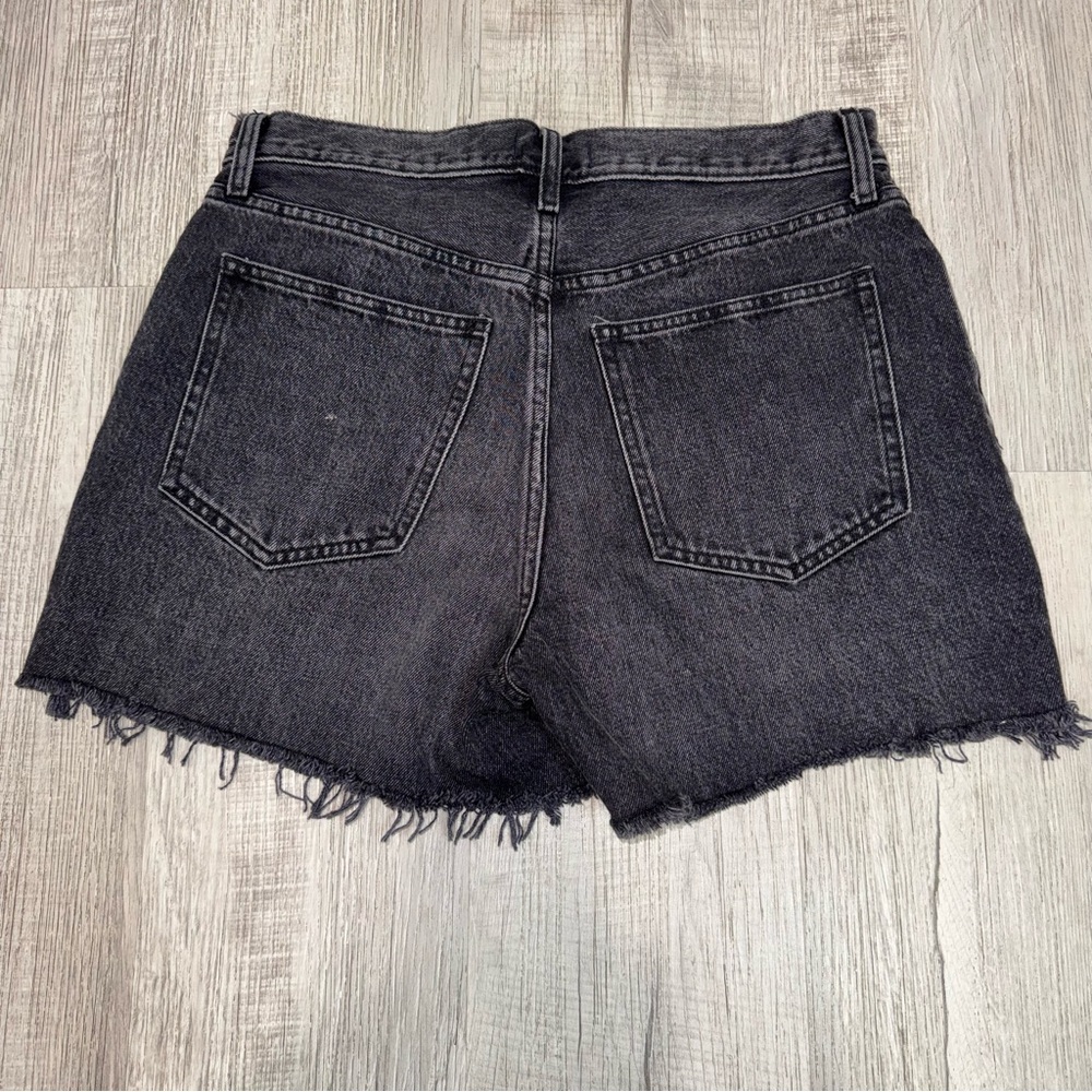 Abercrombie & Fitch Women's High Rise 4 Short Size 30/10 Black Denim Jeans - Picture 5 of 10